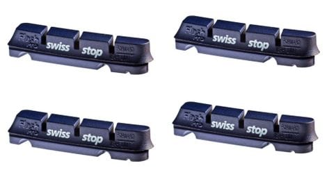 X4 cartouches de patins de frein swissstop flashpro bxp pour jantes aluminium pour freins shimano / sram / campagnolo