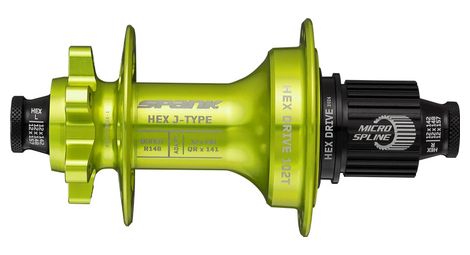 Moyeu arriere spank hex j type e plus 102t boost 12x148 32 trous vert
