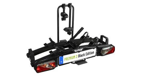 Porte-vélos 2 vélos PREMIUM II BLACK Edition pliable et basculant - EUFAB