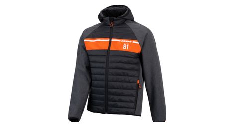 Chaqueta kenny hybrid racing gris/naranja