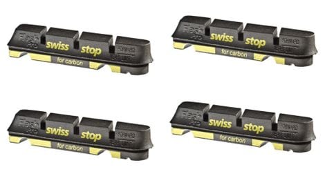Swissstop flashpro black prince x4 brake pad inserts carbon wheels for shimano / sram / campagnolo