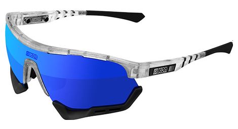 Lunettes scicon aerotech glace mate / multimirror bleu