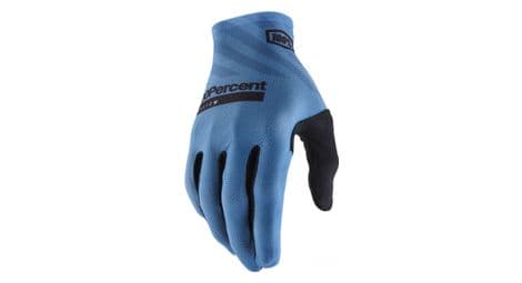 Gants longs 100 celium slate bleu