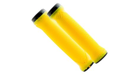 Race face lovehandle grips double lock-on yellow