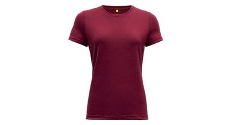 Damen kurzarm t-shirt devold eika merino 150 violett xs