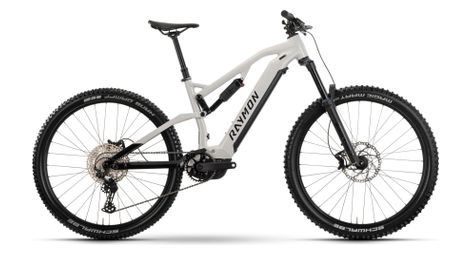 Vtt electrique tout suspendu raymon trailray 150 shimano deore 12v 720wh 29 blanc 2025