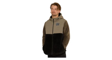 Dharco sherpa chaqueta termica negro marron
