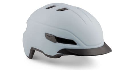 Casque urbain met corso blanc gris mat