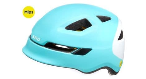 Ked casque velo pop mips ice blue blanc