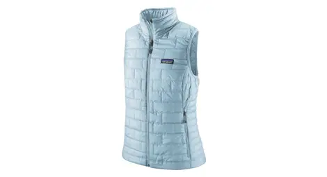 Piumino patagonia nano puff blue senza maniche da donna s