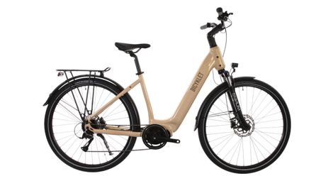 VTC Électrique Bicyklet Auguste Shimano Acera 8V 720 Wh 700 mm Beige