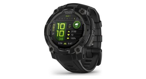 Instinct 3 Amoled   45 mm Noir Avec Bracelet en Silicone Noir