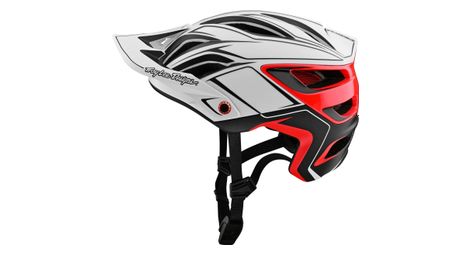 Troy lee designs a3 mips mtb casco bianco/rosso