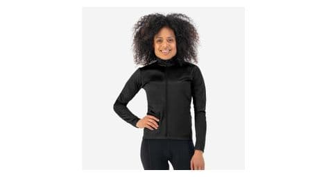 Maillot manches longues velo rogelli core - femme - noir