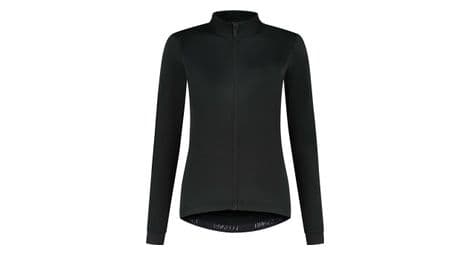 Maillot manches longues velo rogelli core - femme - noir