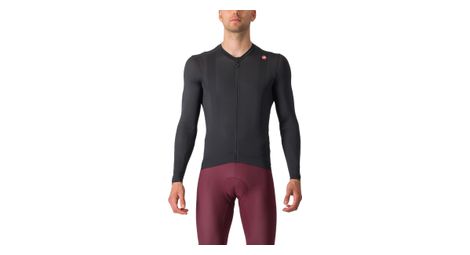 Maillot manches longues castelli espresso gris fonce