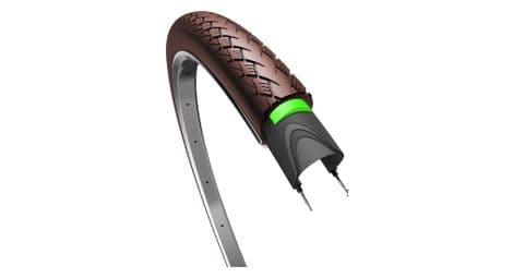 Pneu ville edge tire metro protect 28x1,75   /  47-622 mm marron avec reflet