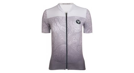 Maillot manches courtes femme lebram grand ballon gris coupe ajustee