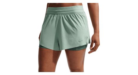Short 2-en-1 Nike Swift Vert Femme