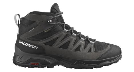 Chaussures de randonnée salomon x ward leather mid gore-tex gris/noir homme