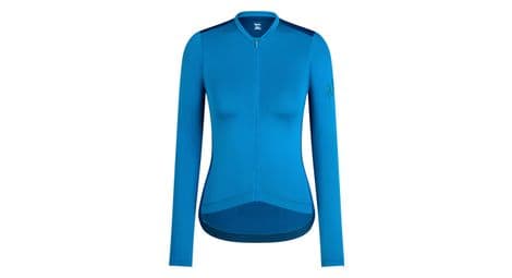 Maillot manches longues femme rapha pro team lightweight bleu