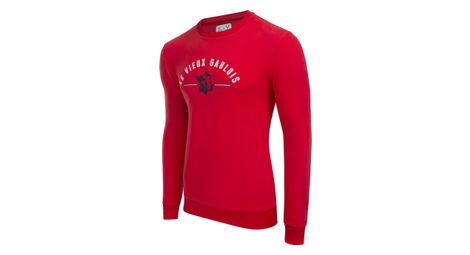 Sweatshirt lebram & sport d'epoque le vieux gaulois / hexagone cherry tomatoe / rouge