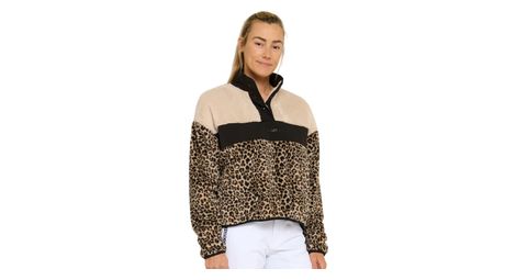 Veste Thermique Dharco Sherpa Léopard Femme