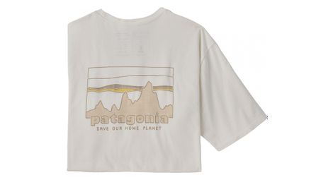 Patagonia 73 skyline organic t-shirt t-shirt bianca da uomo
