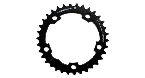 Plateau stronglight type s compact intermédiaire 5x110mm triple 9/10v noir