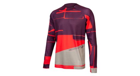 T shirt manches longues imprime endura mt500 ltd grenade rouge violet