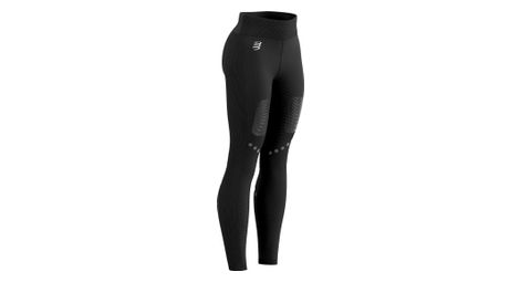 Mallas largas compressport winter trail under control para mujer negro