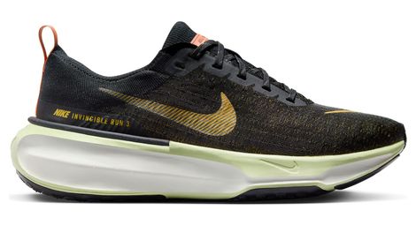 Nike zoomx invincible run flyknit 3 nero arancione scarpe da corsa uomo 44