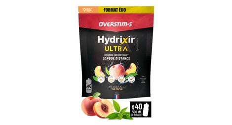 Overstims hydrixir ultra energy drink peach tea 1 6kg