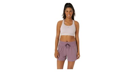 Brassière asics road compression rose femme