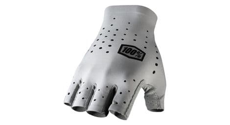 Pair of short gloves 100% sling gray