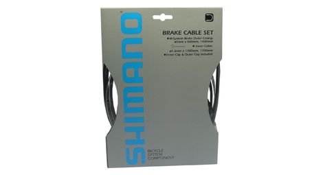 Kit cables et gaines vtt route shimano y8 pour freins