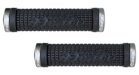 Lizard skins paire de grips peaty noir lock on argent