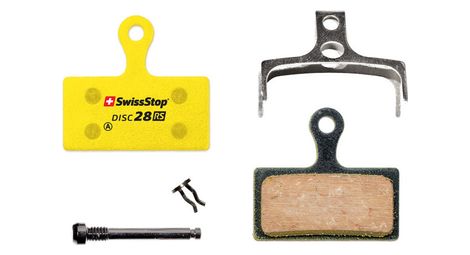 Pastillas de freno orgánicas swissstop disc 28 rs para shimano / fsa / rever