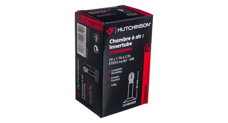 Hutchinson chambre a air standard 20 x 1 70 a 2 35mm schrader 35mm