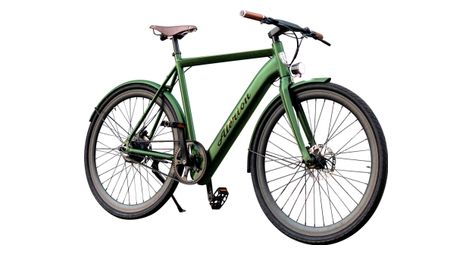 Velo electrique urbain alerion cycles a  matt khaki