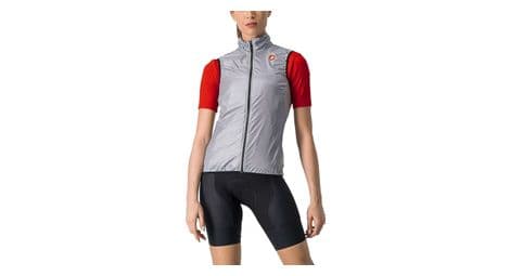 Castelli aria giacca a vento senza maniche da donna grigio xs