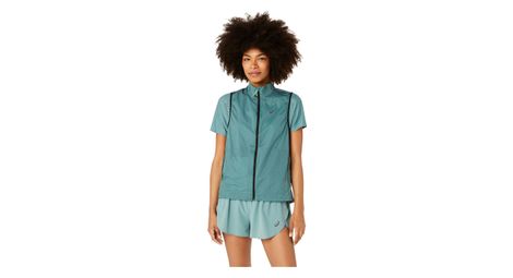 Chaqueta sin mangas asics metarun packable azul mujer
