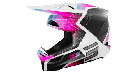 Casque intégral shot furious phaser rose enfant