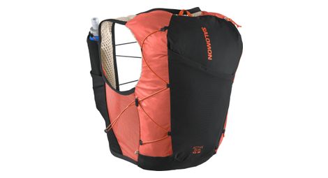 Bolsa de hidratación salomon active skin 12 para mujer negro/corail