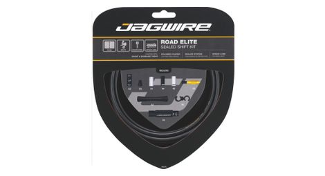 Jagwire kit complet câbles gaines road elite sealed dérailleurs noir