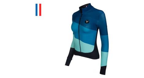 Maillot manches longues femme lebram roselend vert coupe ajustée