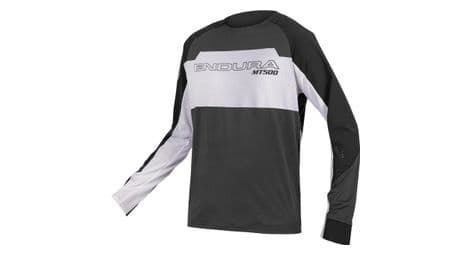 Maillot de manga larga endura mt500 ltd negro / blanco