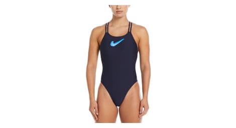 Costume da bagno nike swim hydrastrong 3d swoosh blue donna