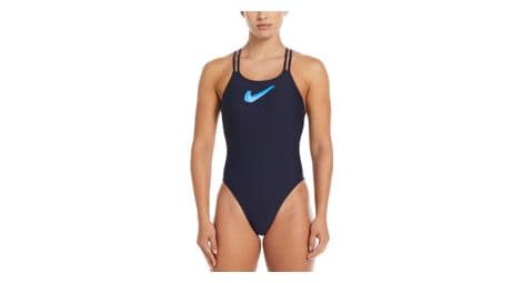 Nike swim hydrastrong 3d swoosh blue dameszwempak