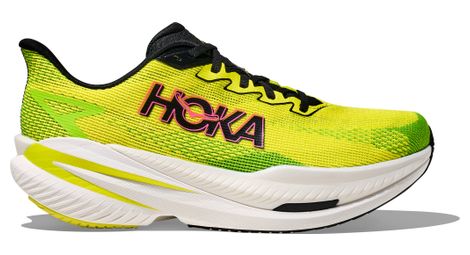 Zapatillas de running hoka mach x 3 amarillo/rosa para hombre